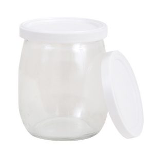 Couvercles blancs pour pots de yogourt 140mL, 100/pqt