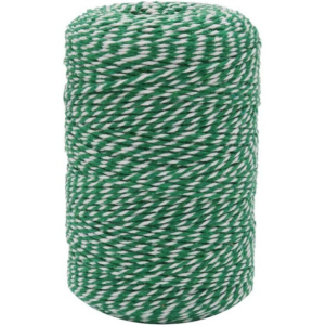 Green/White Butcher cooking twine, 650ft cone